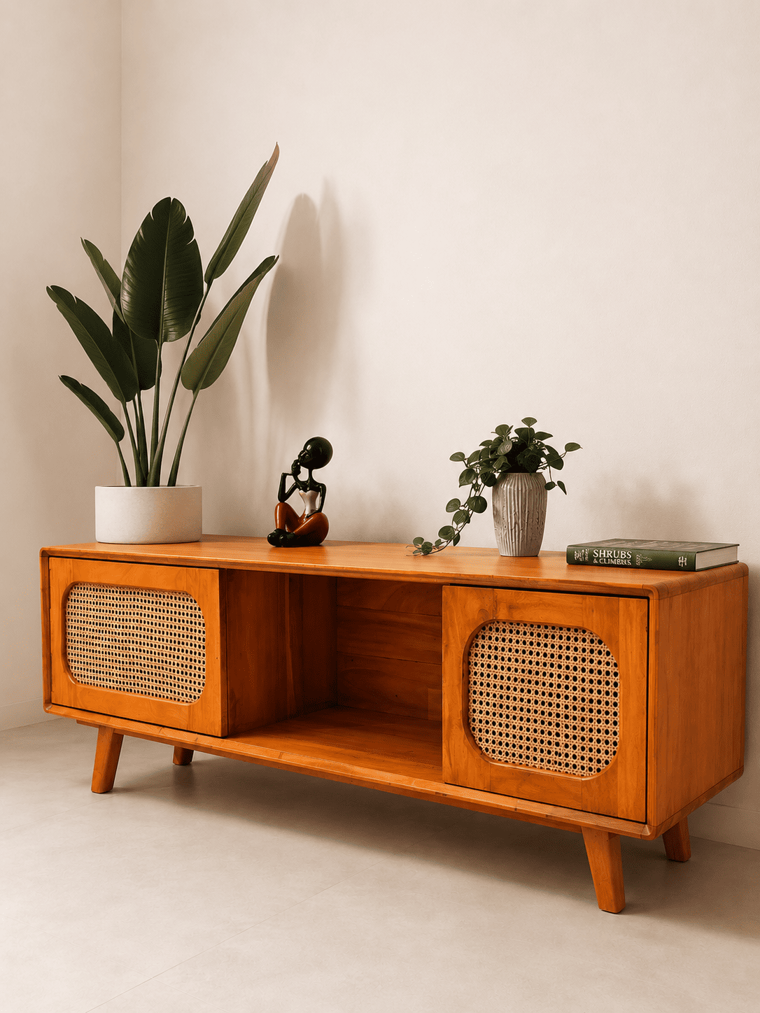 Wooden accent furniture and decor pieces